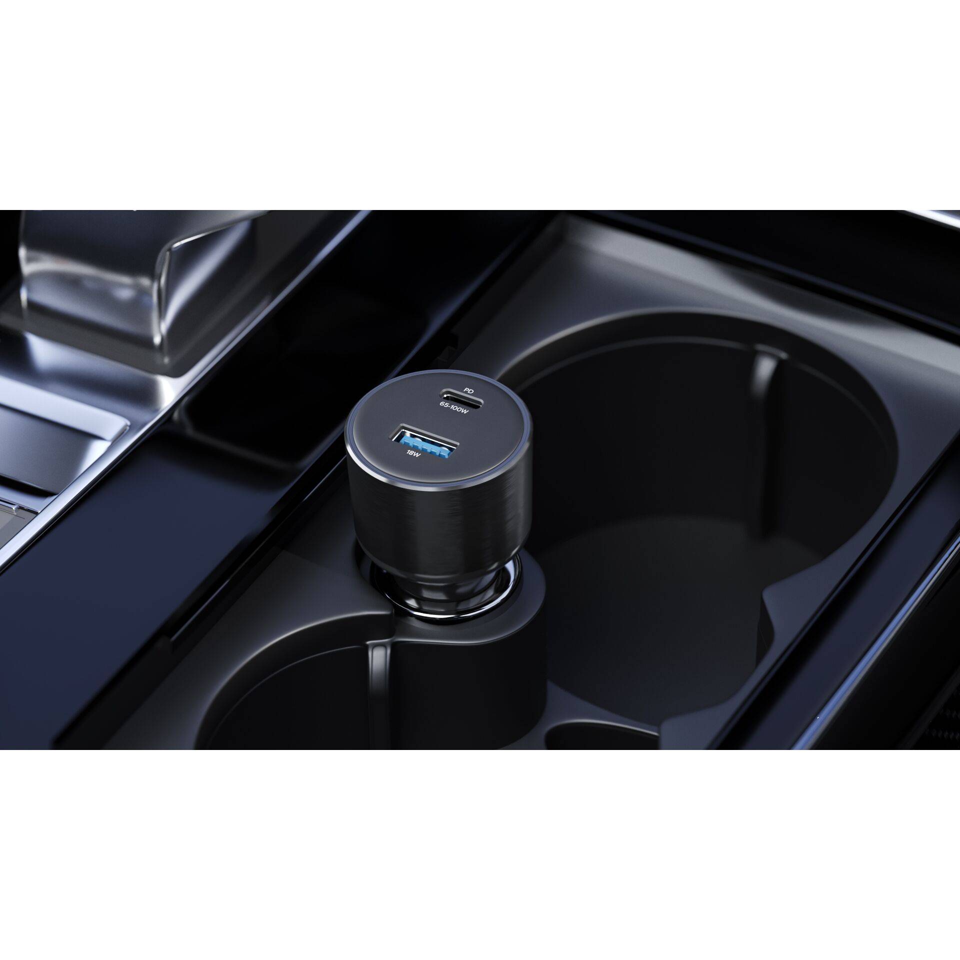 Alogic Rapid Power - Auto-Netzteil - mit 100W Ladekabel - 100 Watt - PD 3.0, QC 3.0 (USB, 24 pin USB-C)