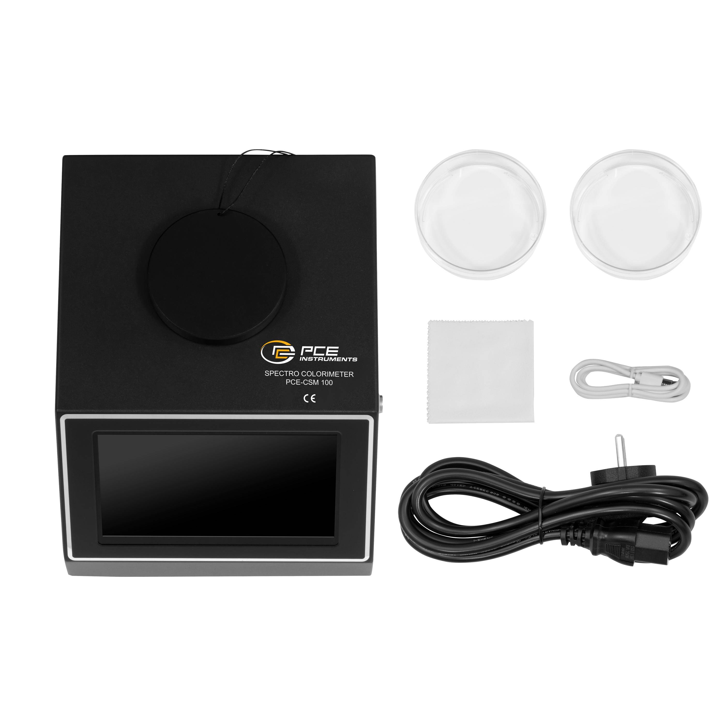 PCE Instruments PCE-CSM 100 Farbmessgerät D/8° Messgeometrie mit SCI |12 Farbräume – CIE Lab, Luv, LCh, Yxy und weitere