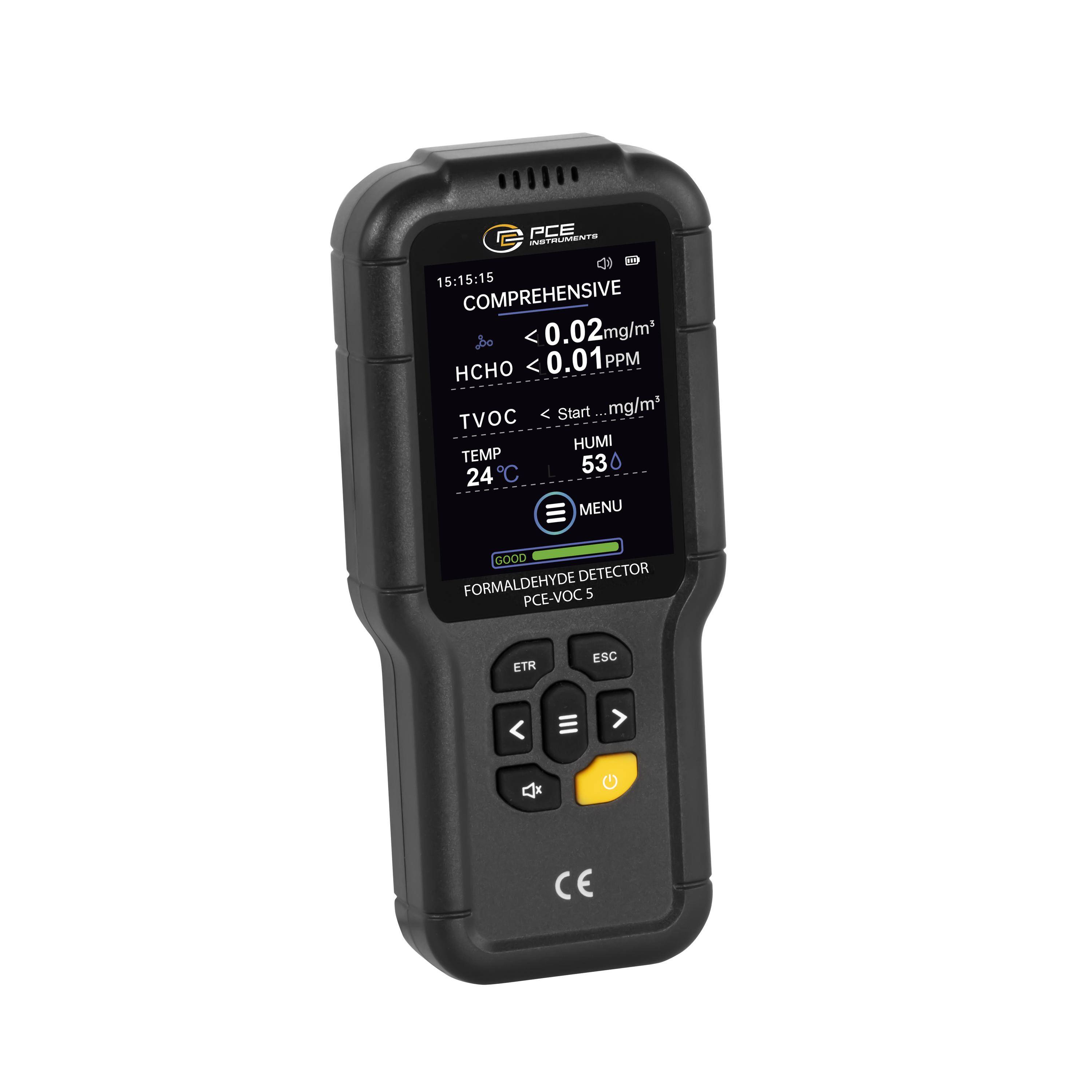 PCE Instruments Formaldehyd-Messgerät PCE-VOC 5 Formaldehyd mit Temperaturmessfunktion