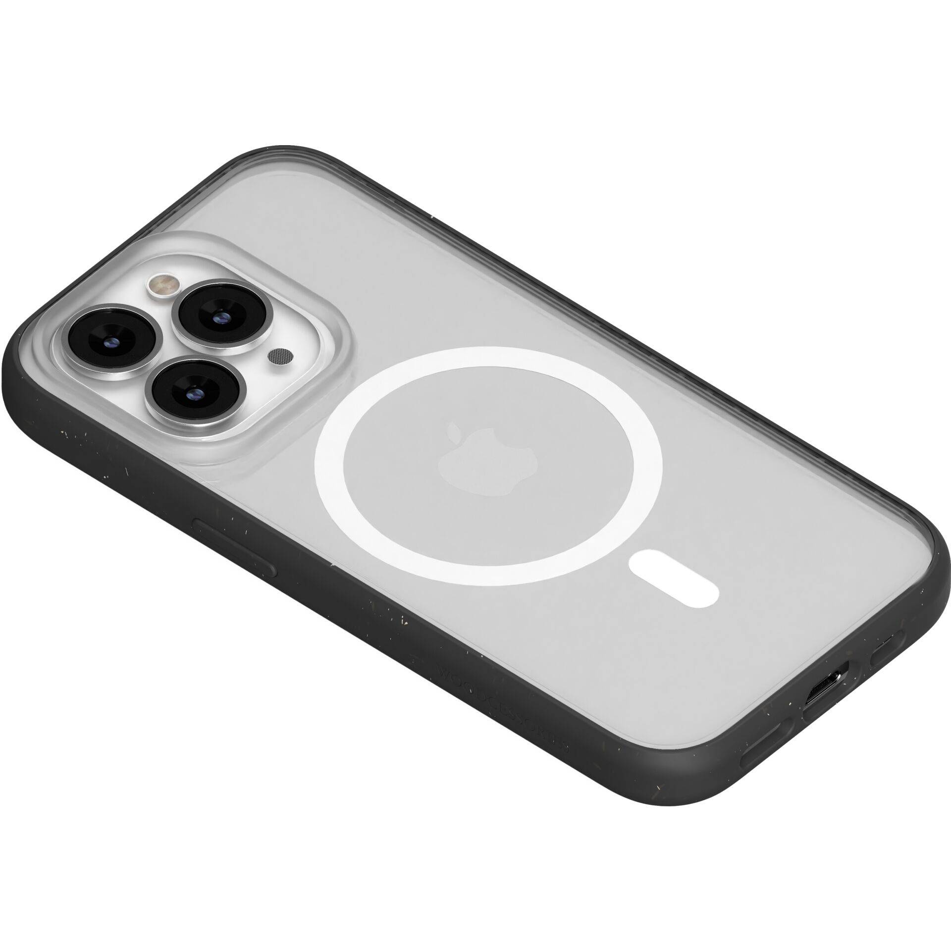 Woodcessories ECO646 - Cover - Apple - iPhone 14 Pro Max - 17 cm (6.7 Zoll) - Transparent - Schwarz