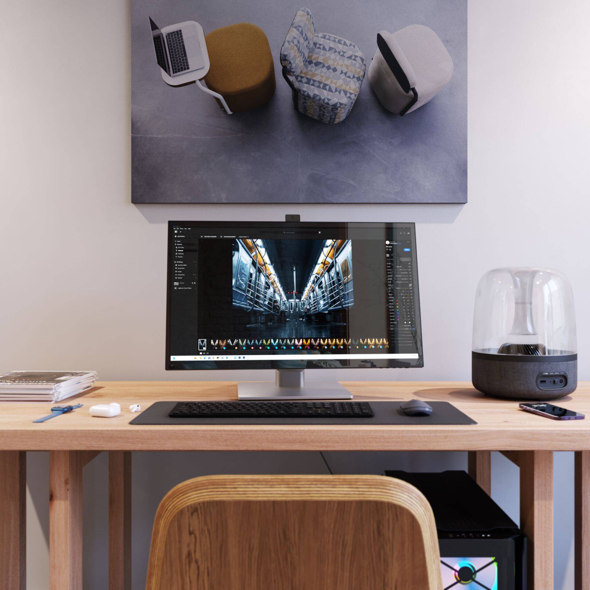 Alogic Aufstellung - faltbar - für Flachbildschirm - Bildschirmgröße: 68.6 cm (27")