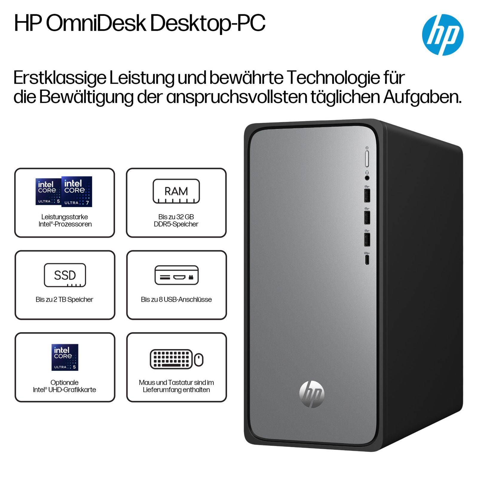 HP OmniDesk M02-0452ng - Tower - Core i5 i5-14400