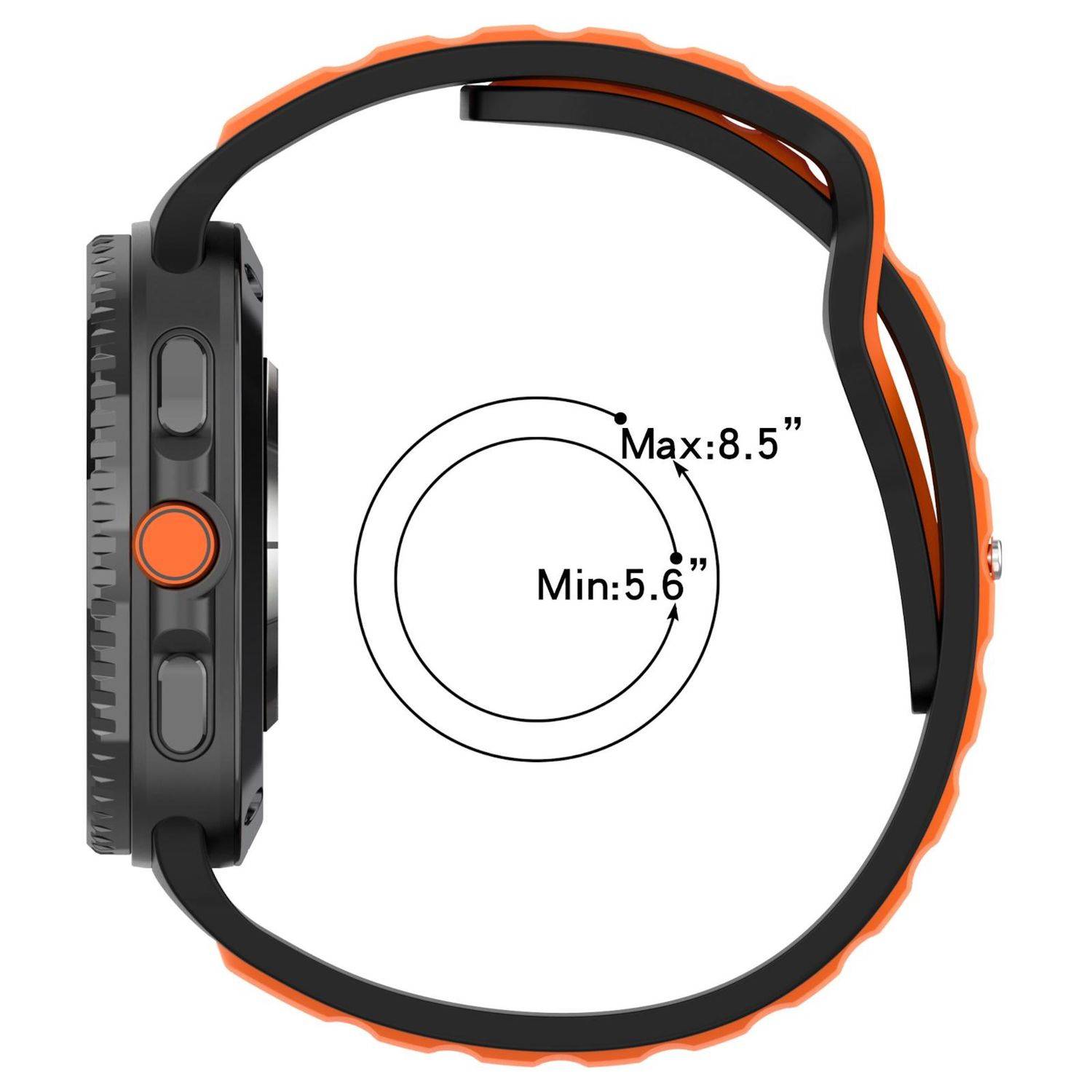 Silikon Armband für Samsung Galaxy Watch 9 / 8 / 8 Classic Reverse Buckle Design