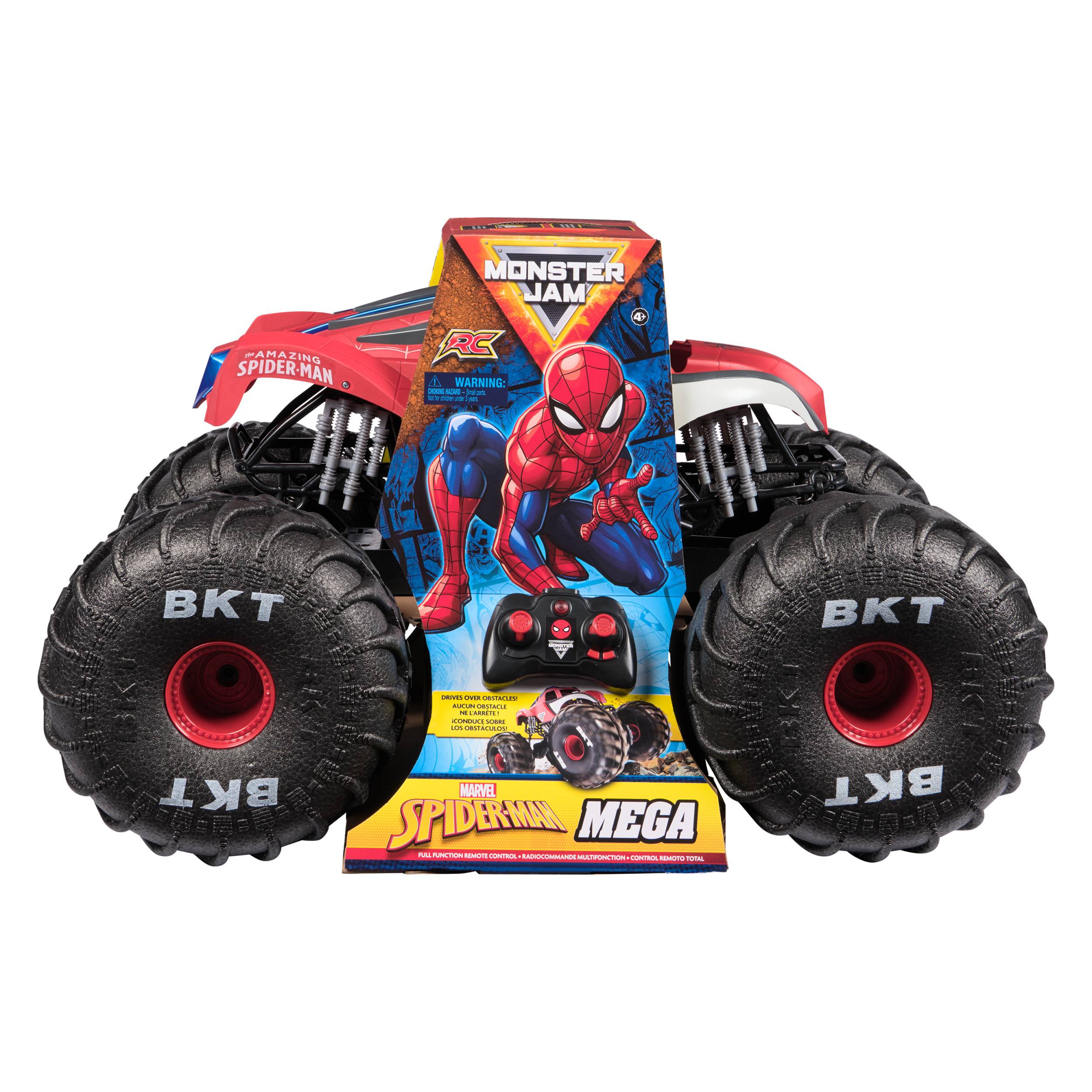 Monster Jam Marvel Mega Spider-Man RC Gelände-Monster Truck, über 61cm lang, Maß