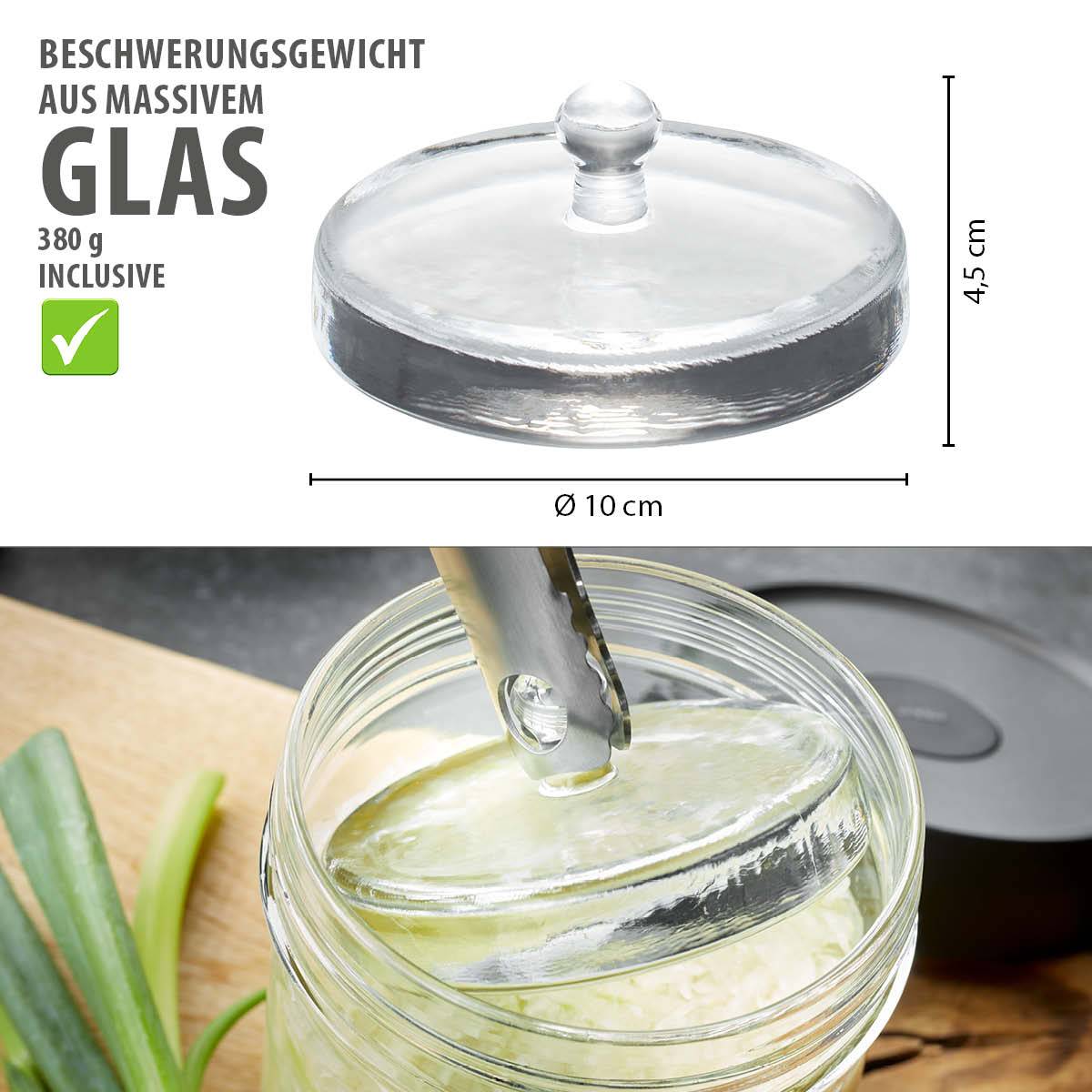 GEFU NATIVO, Gemüse, 1 l, Glas, Kunststoff, Edelstahl, Holz, Braun, Edelstahl, Transparent, 1,5 kg