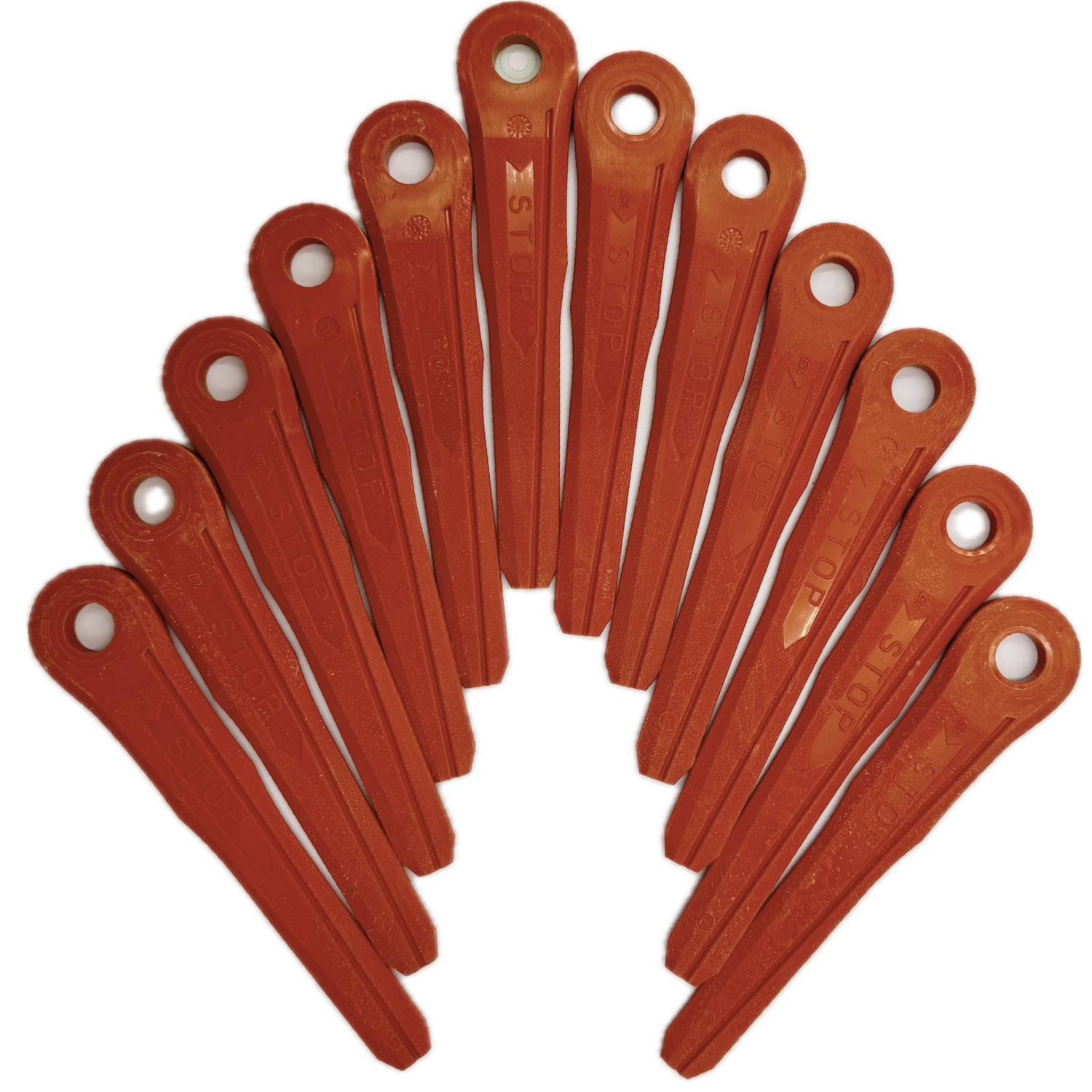 Stihl 40020071000 Kunststoffmesser Klingen Messer 12 Stück orange