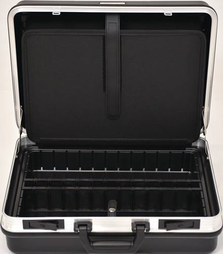 Schalenkoffer B490xT188xH365mm m.Wkz.taschen 24,5l ABS-Ku.Alu-Rahmen TECWERK