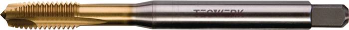 Maschinengewindebohrer DIN 371B M6x1mm HSS-Co TiN 6H TECWERK