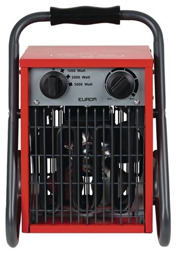Elektroheizer 308,88 m³/h 1000/2000/3000 W 16 A EUROM
