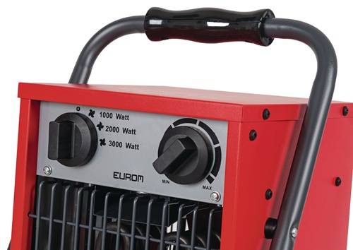 Elektroheizer 308,88 m³/h 1000/2000/3000 W 16 A EUROM