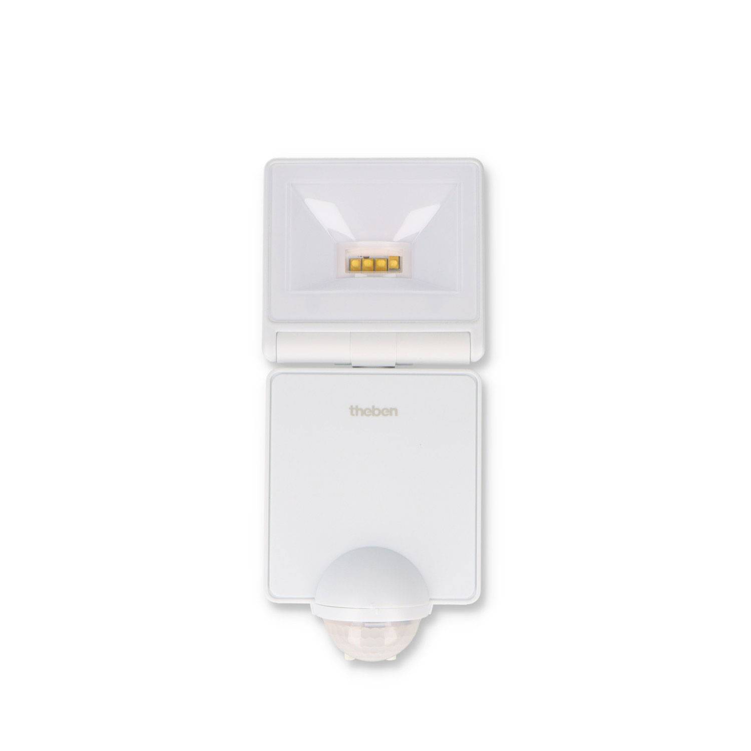Theben LUXA 102-140 LED-Strahler 8W 3000 K mit Bewegungssmelder weiß Weiß