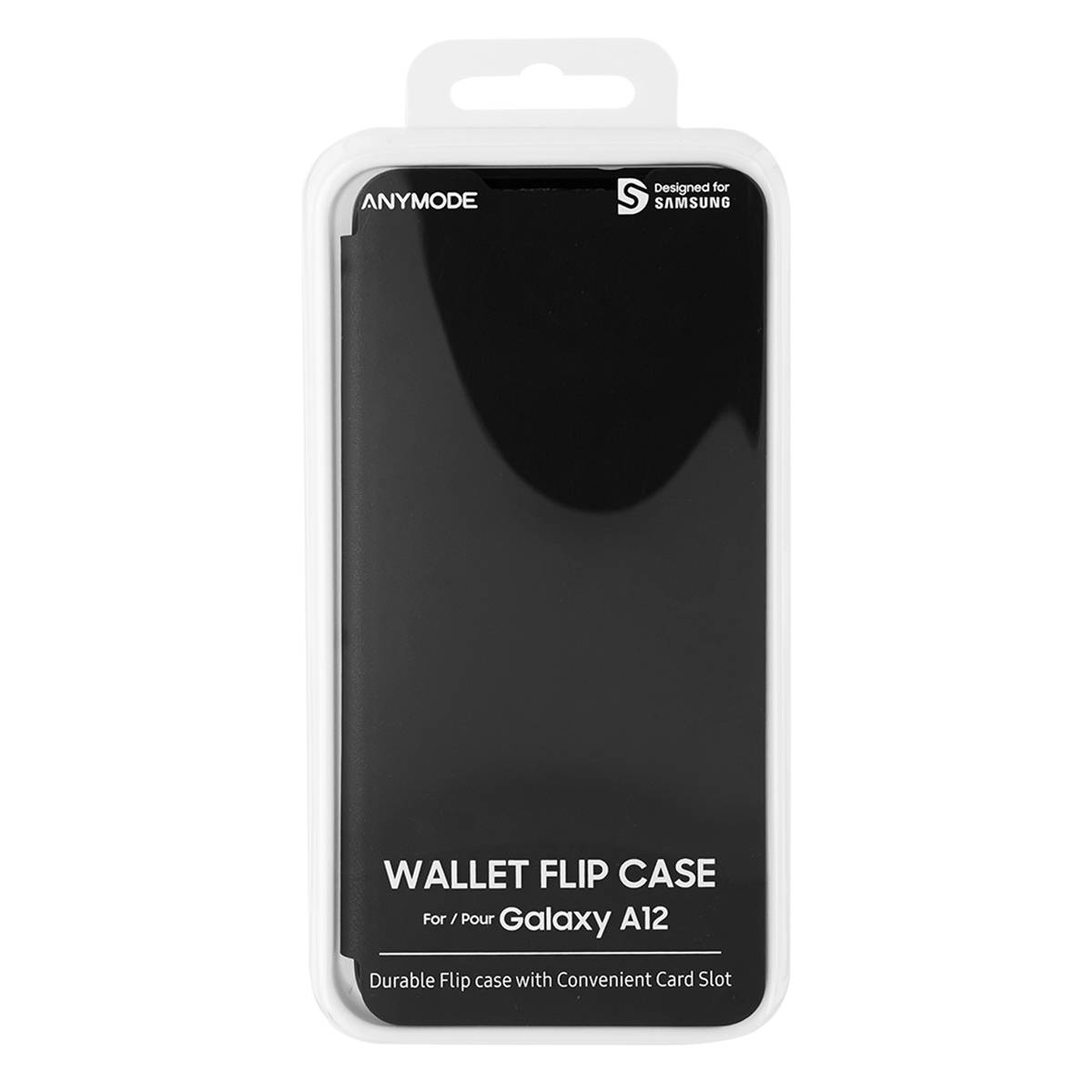 Samsung GP-FWA125AMABW - Wallet case - Samsung - Galaxy A12 - 16.5 cm (6.5 inches) - Black