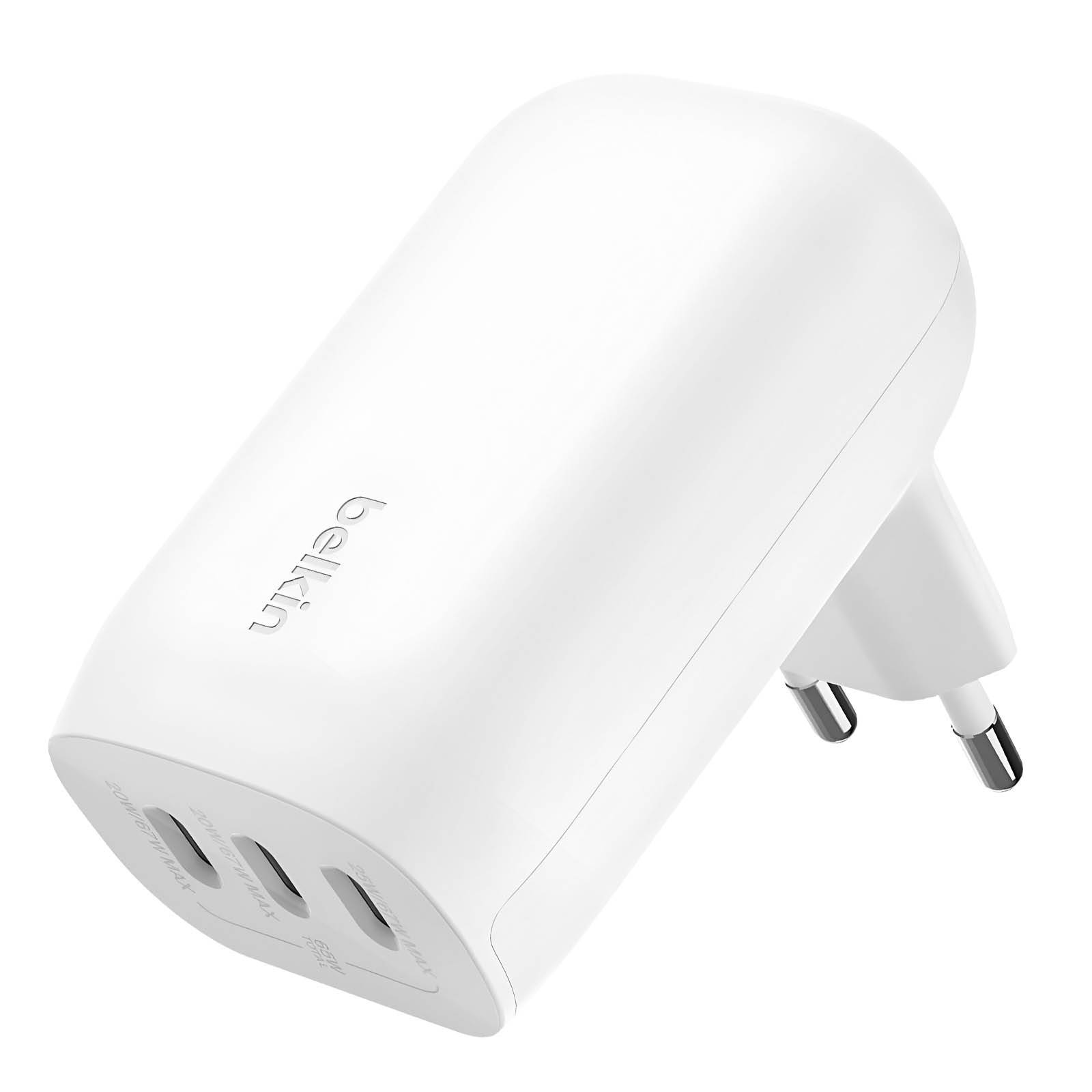 Belkin BoostCharge - Netzteil - PPS Technology - 67 Watt - 3.25 A - Power Delivery 3.1, PD 3.0, Fast Charge - 3