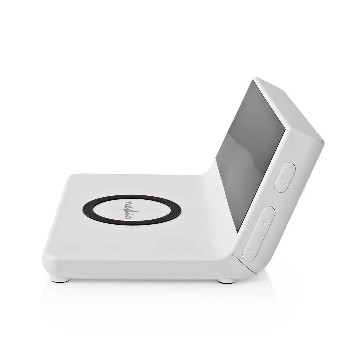 3-in-1 Wecker mit Qi Wireless Charger 15W und Snooze