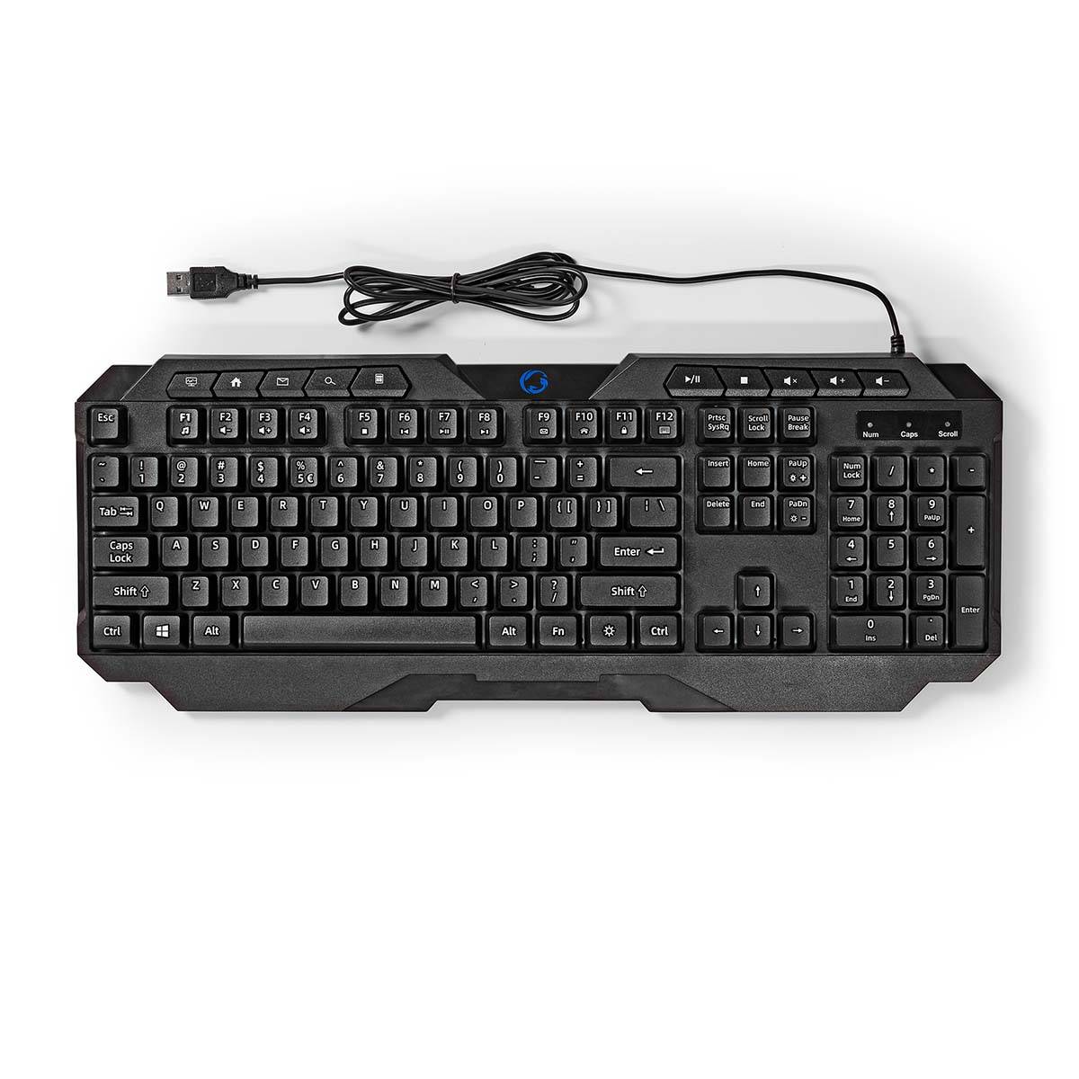 Nedis Wired Gaming Keyboard | GKBD110BKUS | Schwarz