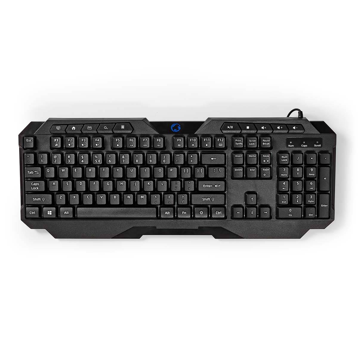 Nedis Wired Gaming Keyboard | GKBD110BKUS | Schwarz