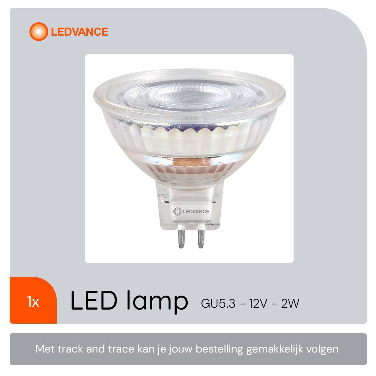 LED MR16 20 120° P 2W 827 GU5.3Niedervolt-LED-Reflektorlampen MR16