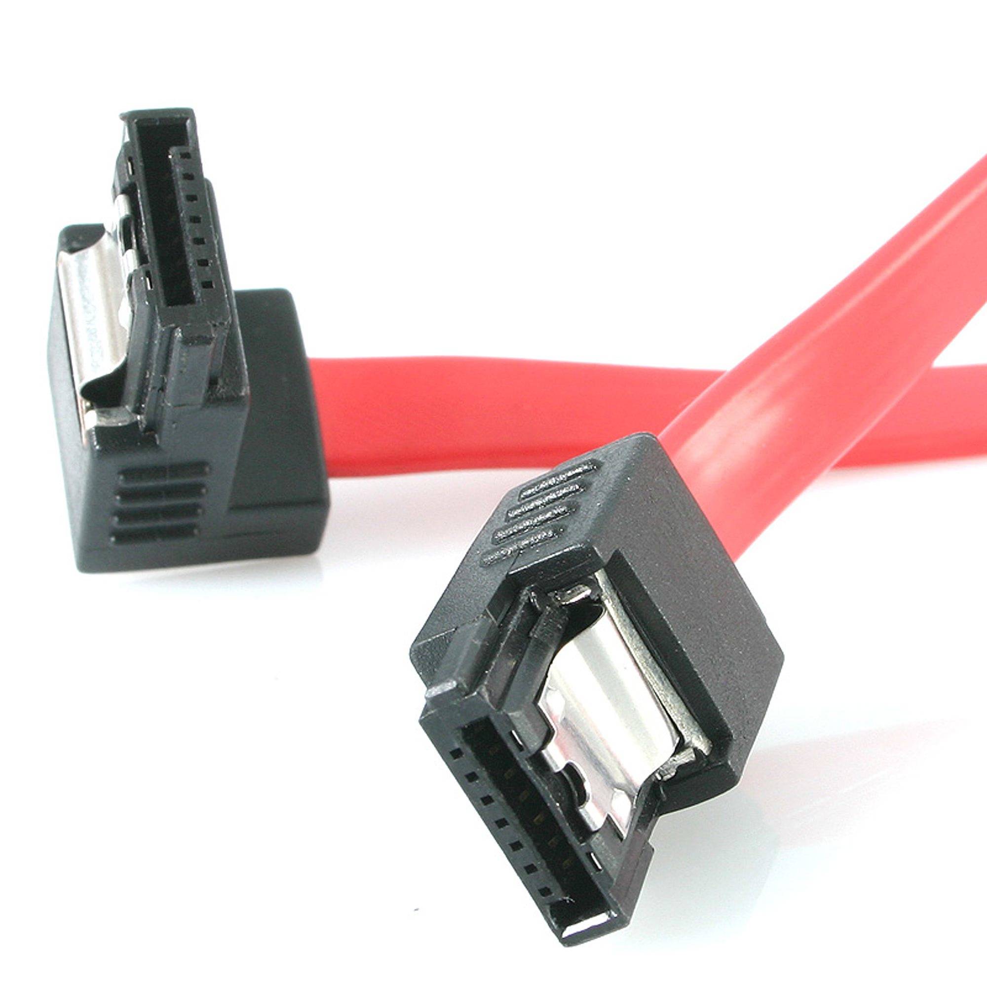 StarTech.com 18in Latching SATA to Right Angle SATA Serial ATA Cable - SATA-Kabe