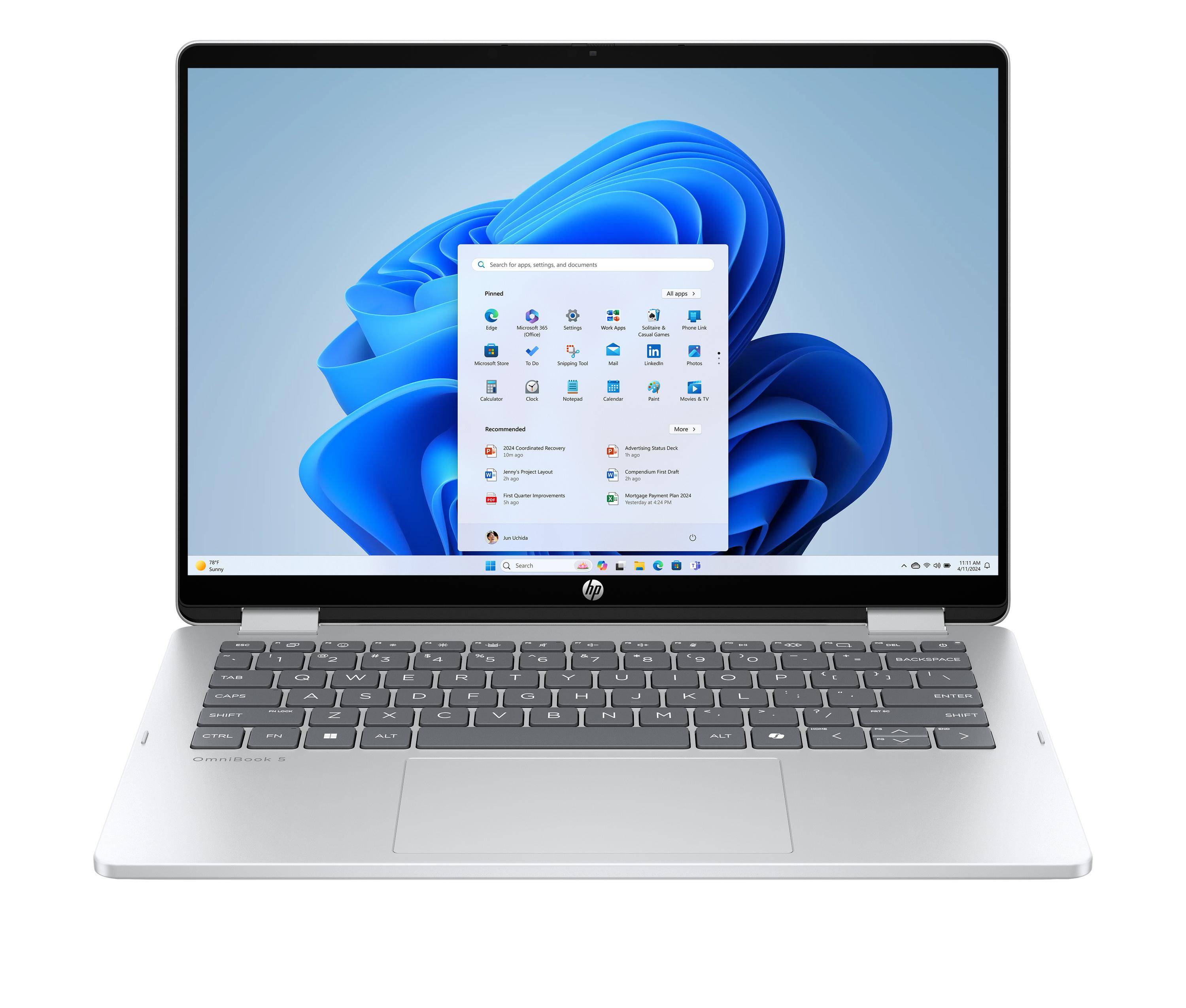HP OmniBook 5 Flip 14-fp0132ng 14.0inch WUXGA IPS 300 nits, Intel Core 3 100U, 8 GB RAM, 512 GB SSD,