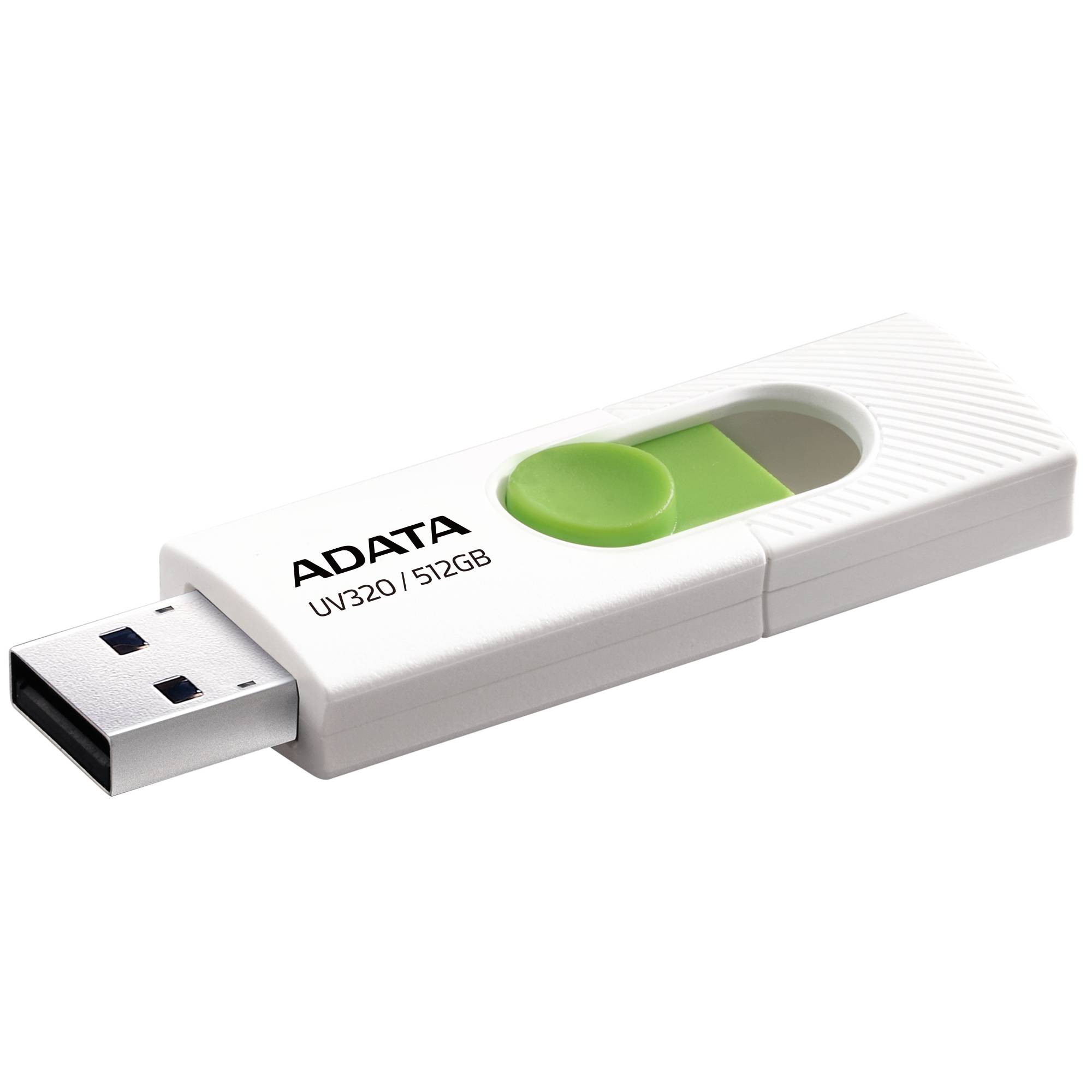 ADATA UV320 - USB-Flash-Laufwerk - 512 GB - USB3.2 Gen 1 - Weiß/Grün