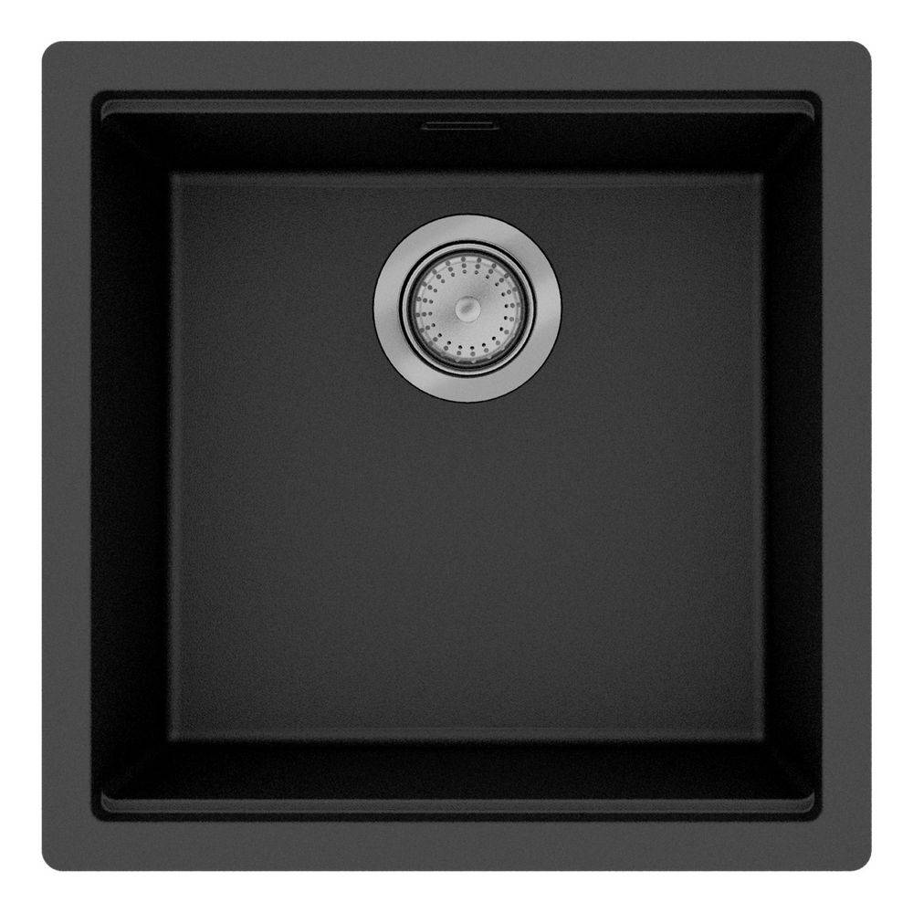 Hansgrohe Unterbauspüle S53 S530-U400 400, manueller Garnitur, Graphitschwarz