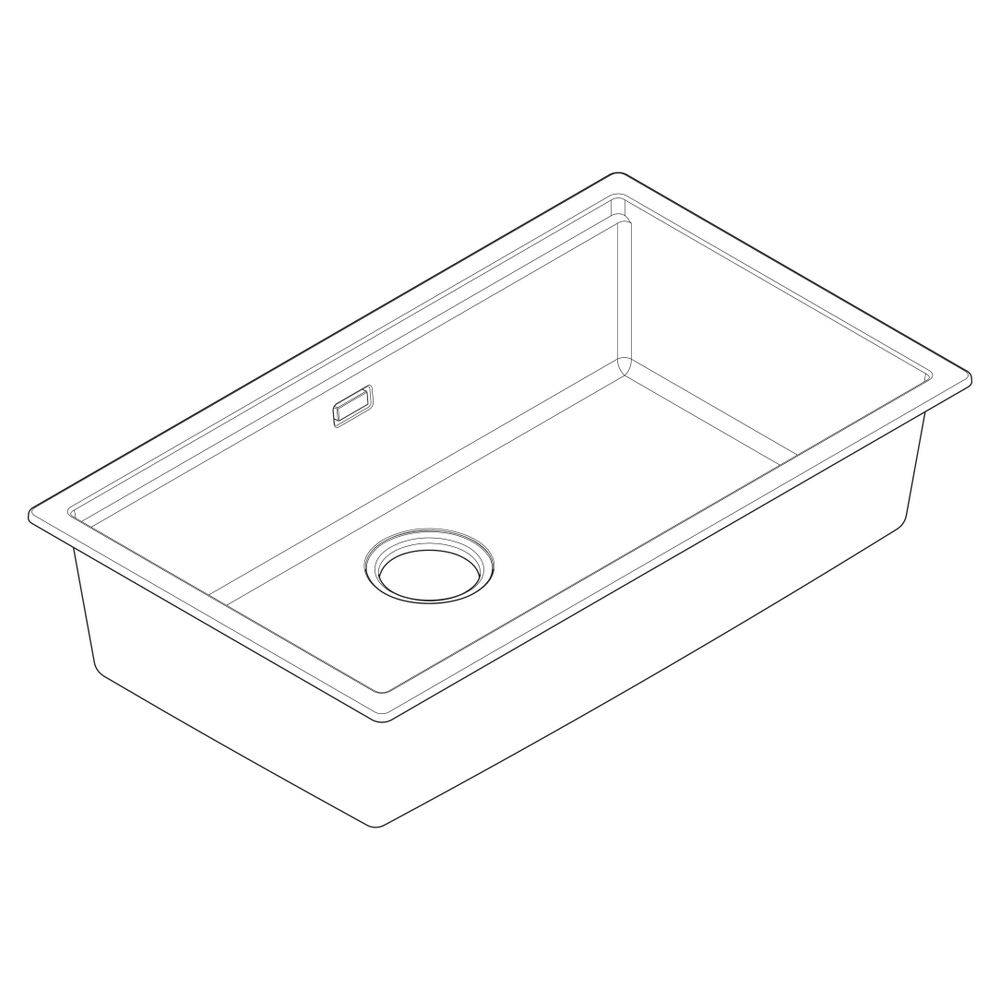 Hansgrohe Unterbauspüle S53 S530-U700 700, manueller Garnitur, Graphitschwarz