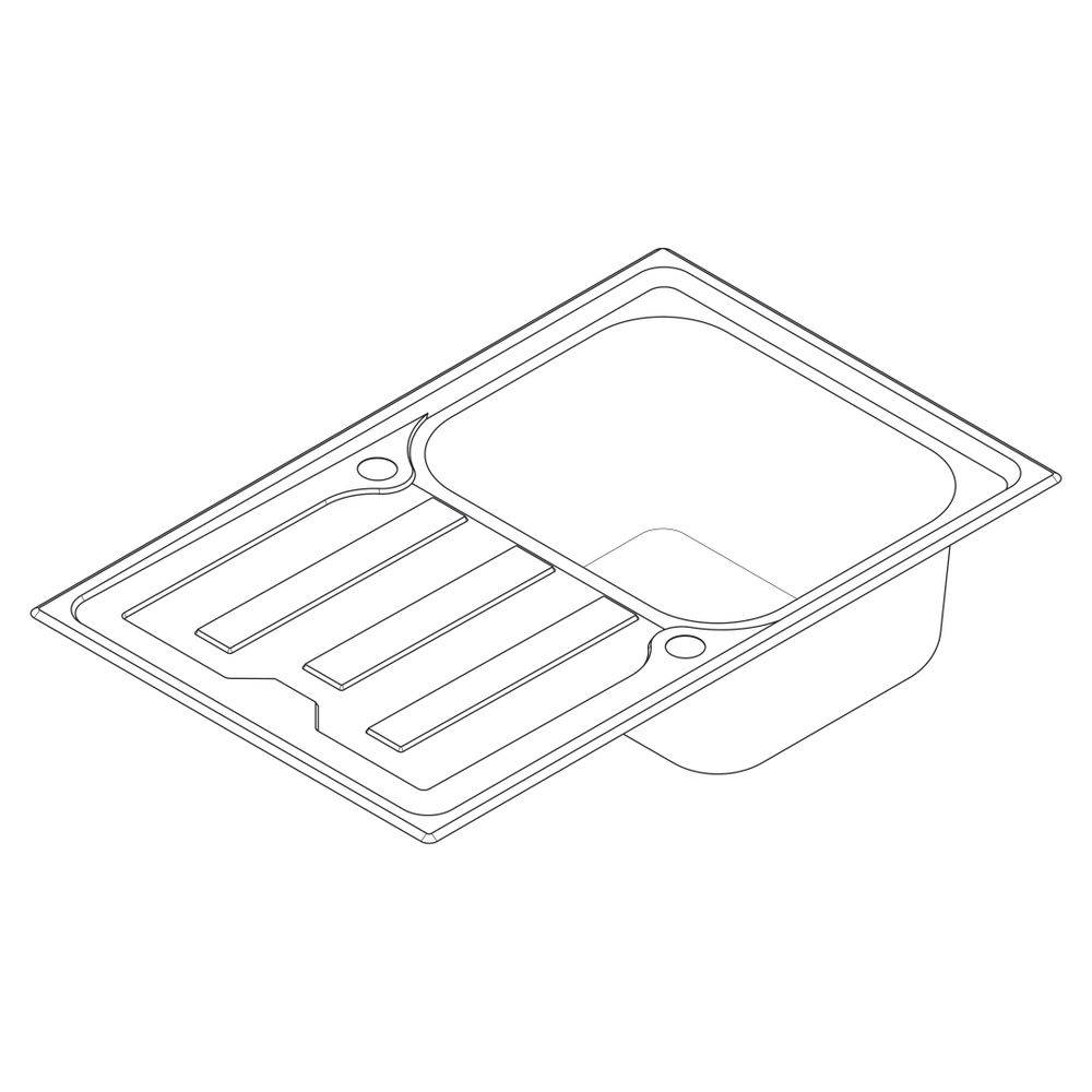 Hansgrohe Einbauspüle S44 S440-A342 79342, Abtropffläche kurz, automatischer Garnitur, Edelstahl