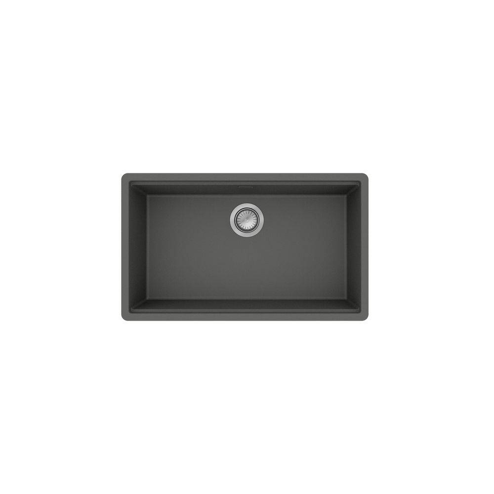 Hansgrohe Einbauspüle S53 S530-F700, manueller Garnitur, Steingrau