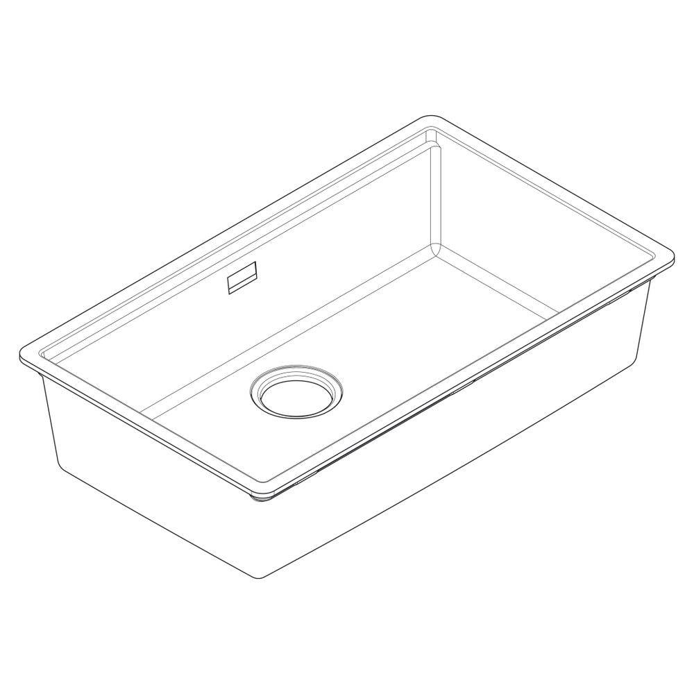 Hansgrohe Einbauspüle S53 S530-F700, manueller Garnitur, Steingrau