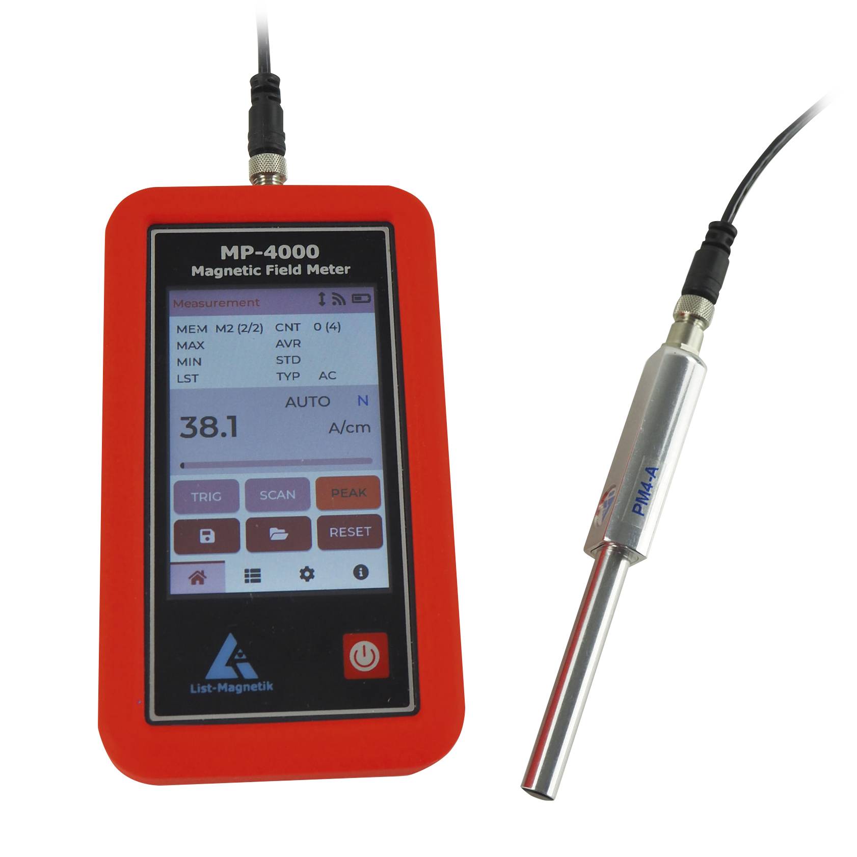 PCE Instruments LM-MP4000-4A Magnetfeld Analysegerät