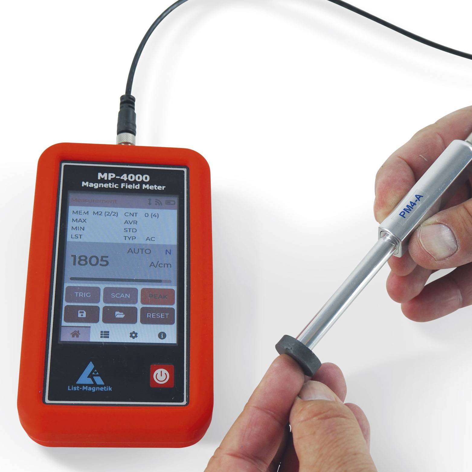 PCE Instruments LM-MP4000-4A Magnetfeld Analysegerät