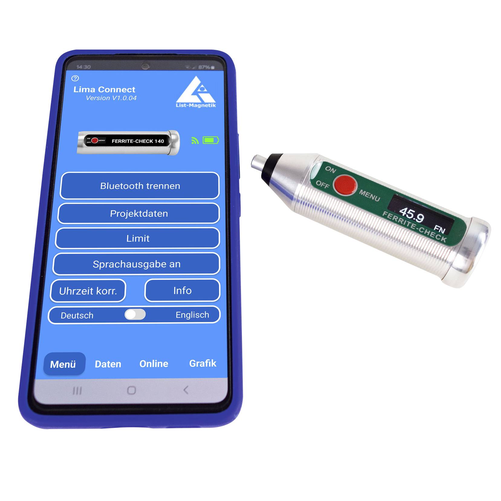 PCE Instruments LM-FC140 Schichtdicken-Messgerät