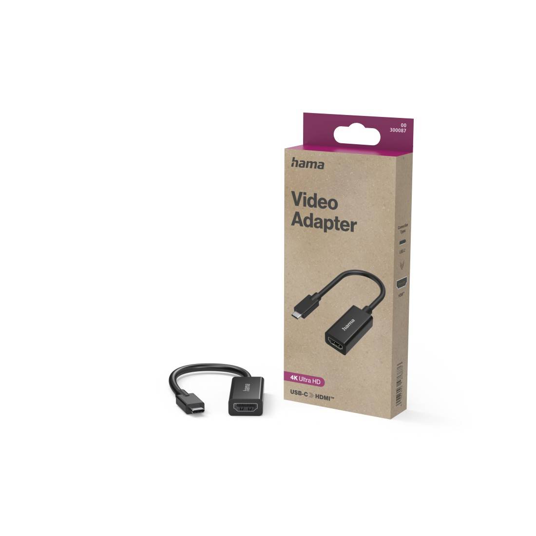 hama 00300087 Video-Adapter, USB-C-Stecker - HDMI™-Buchse, Ultra-HD 4K