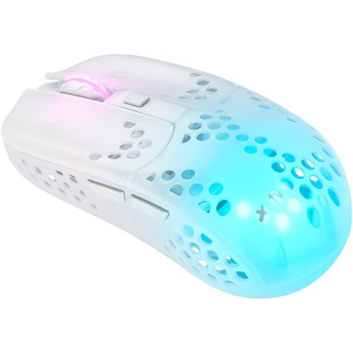 Cherry Xtrfy Gaming-Maus MZ1 – entwickelt mit Rocket Jump Ninja, ultraleicht & präzise Wireless Weiß