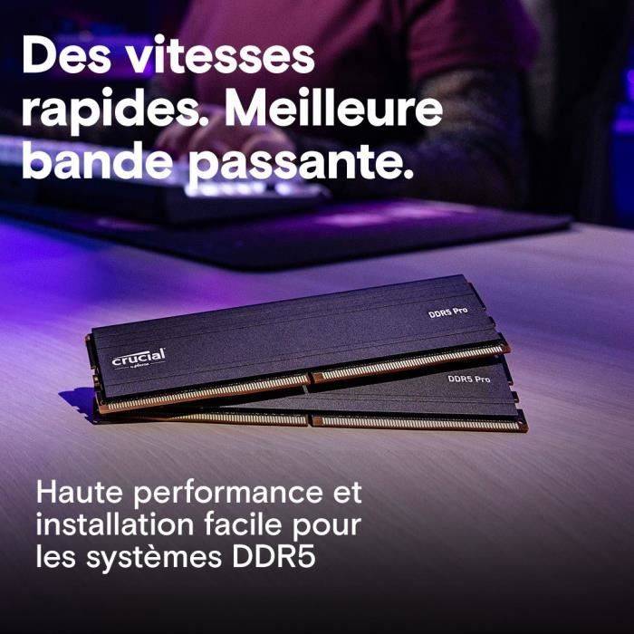 Crucial RAM Pro 64GB (2x32GB) Kit DDR5 5600MHz UDIMM schwarz