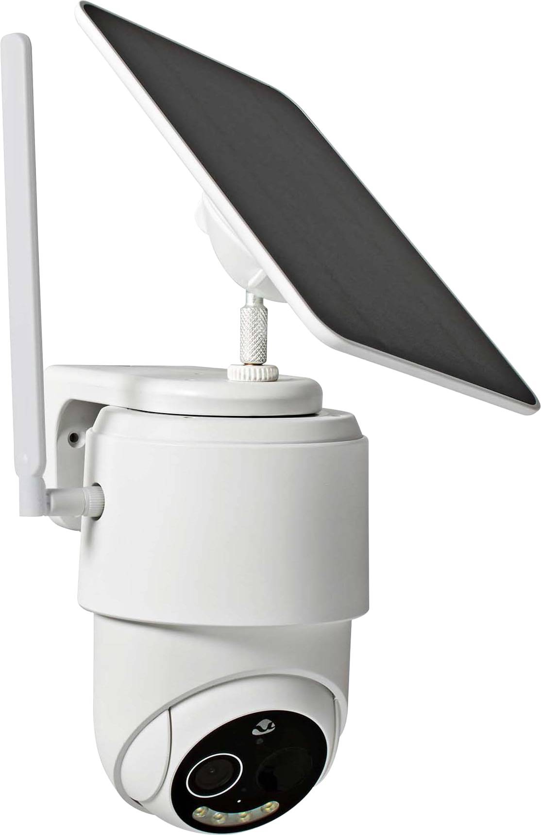 Motorisierte Außen Überwachungskamera mit Solarpanel 4G Weiß