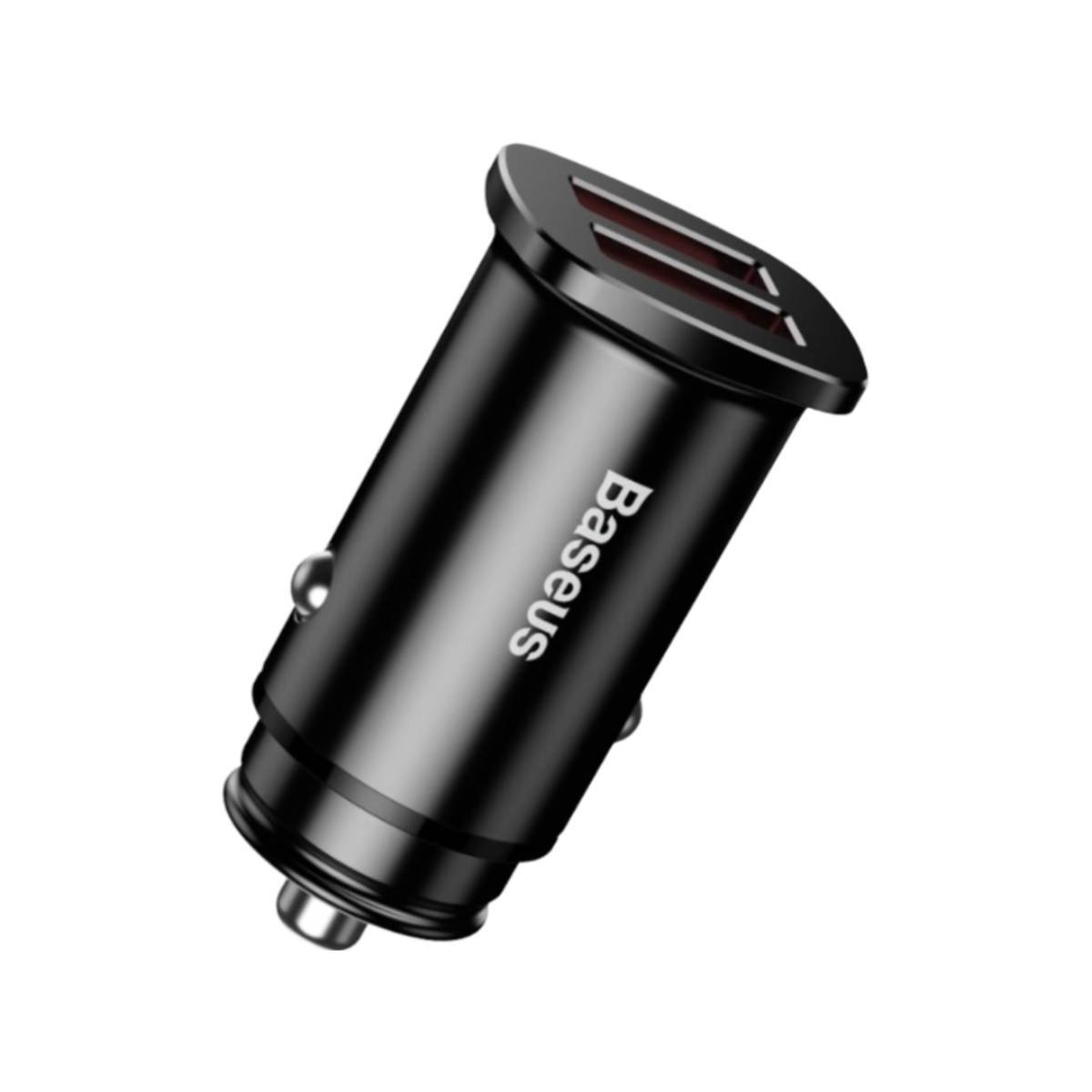 Ładowarka samochodowa Baseus Square 2xUSB QC3.0 5A 30W (czarna)