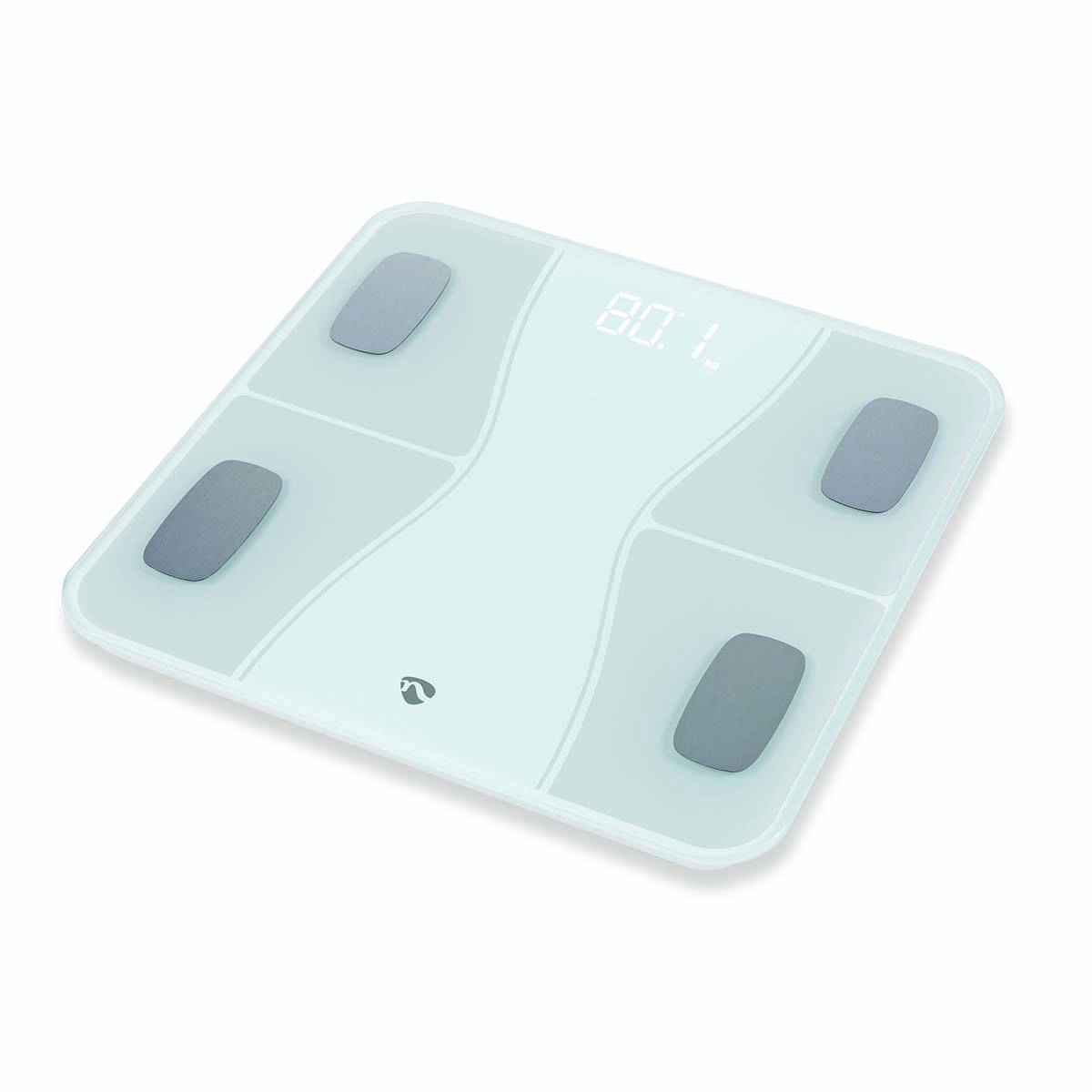 Smart Waage mit 16 Messfunktionen Bluetooth Weiß