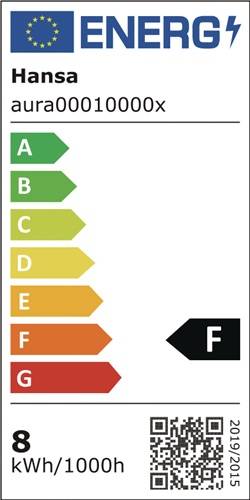 styro G. m. b. H. Ablage-Systeme Schreibtischleuchte Aura silber H.max.420mm Standfuß m.LED HANSA 41-5011.006