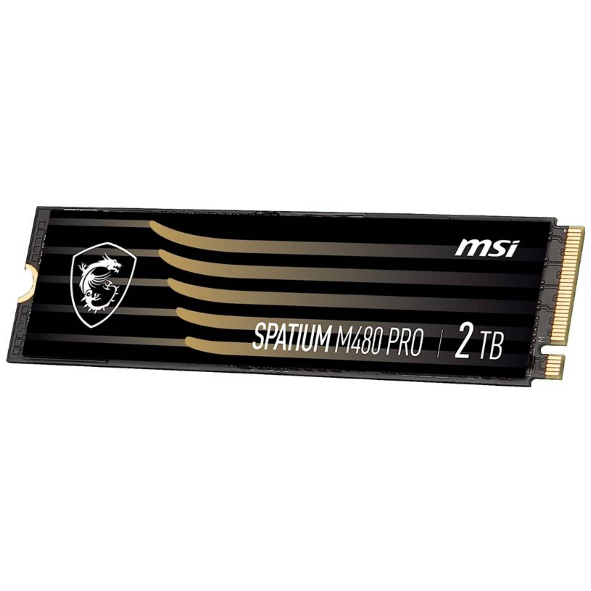 MSI SPATIUM M480 PRO - SSD - verschlüsselt - 2 TB - intern - M.2 2280 - PCIe 4.0 x4 (NVMe)