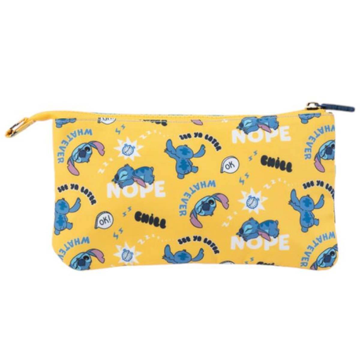 Federmäppchen 3 Fächer Tropical Stitch Kollektion Polyester langlebig Türkis