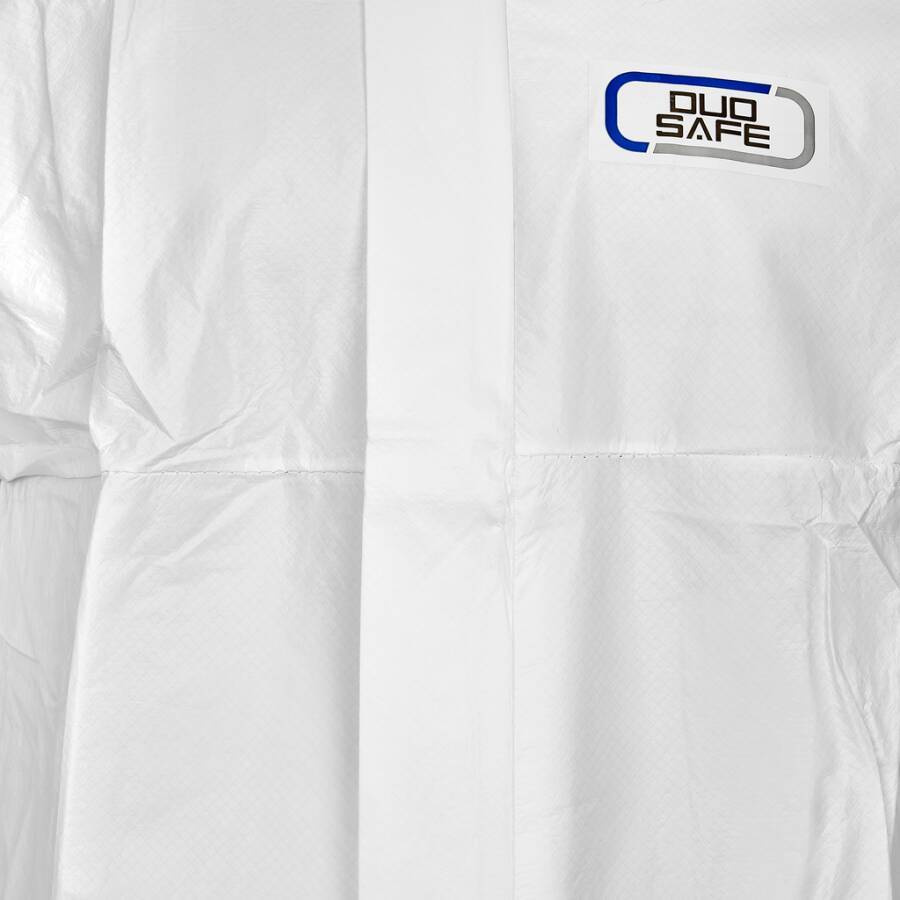 DUO-Safe® Hybrid-Overall, antistatisch, mit Reißverschuss, weiß, Größe XL