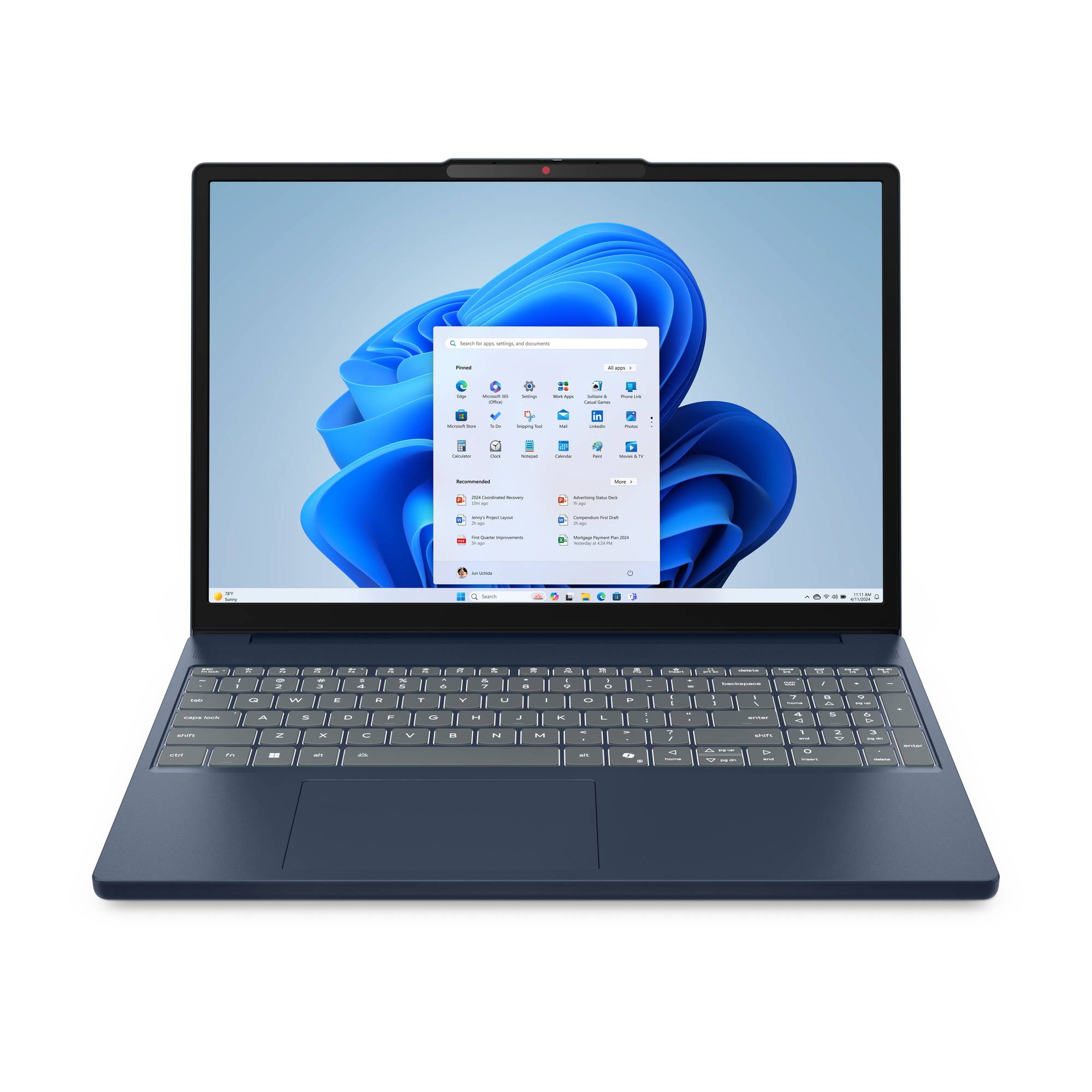 Lenovo IdeaPad Slim 3 15ARP10 83K7 - 180°-Scharnierdesign - AMD Ryzen 5 150 - 3,3 GHz - 512 GB