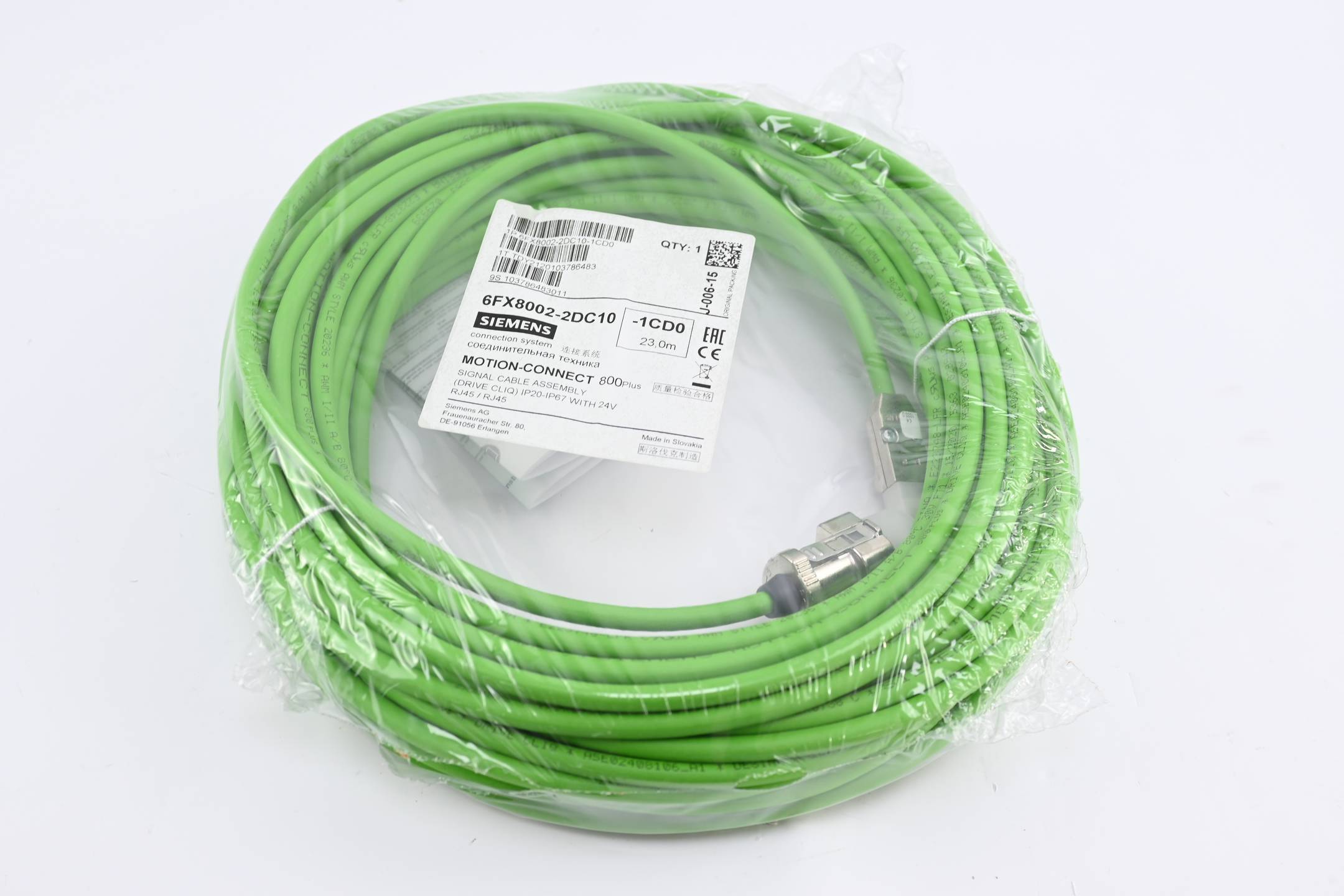 Siemens Signalleitung 6FX8002-2DC10-1CD0 ( 6FX8 002-2DC10-1CD0 ) 23,0m