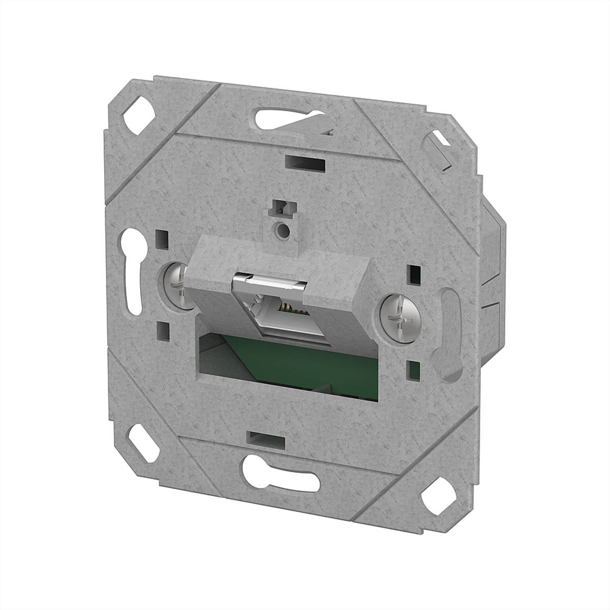 Metz Connect E-DAT C6A LSA++ Dose, 1 Port, UP0, metallisch