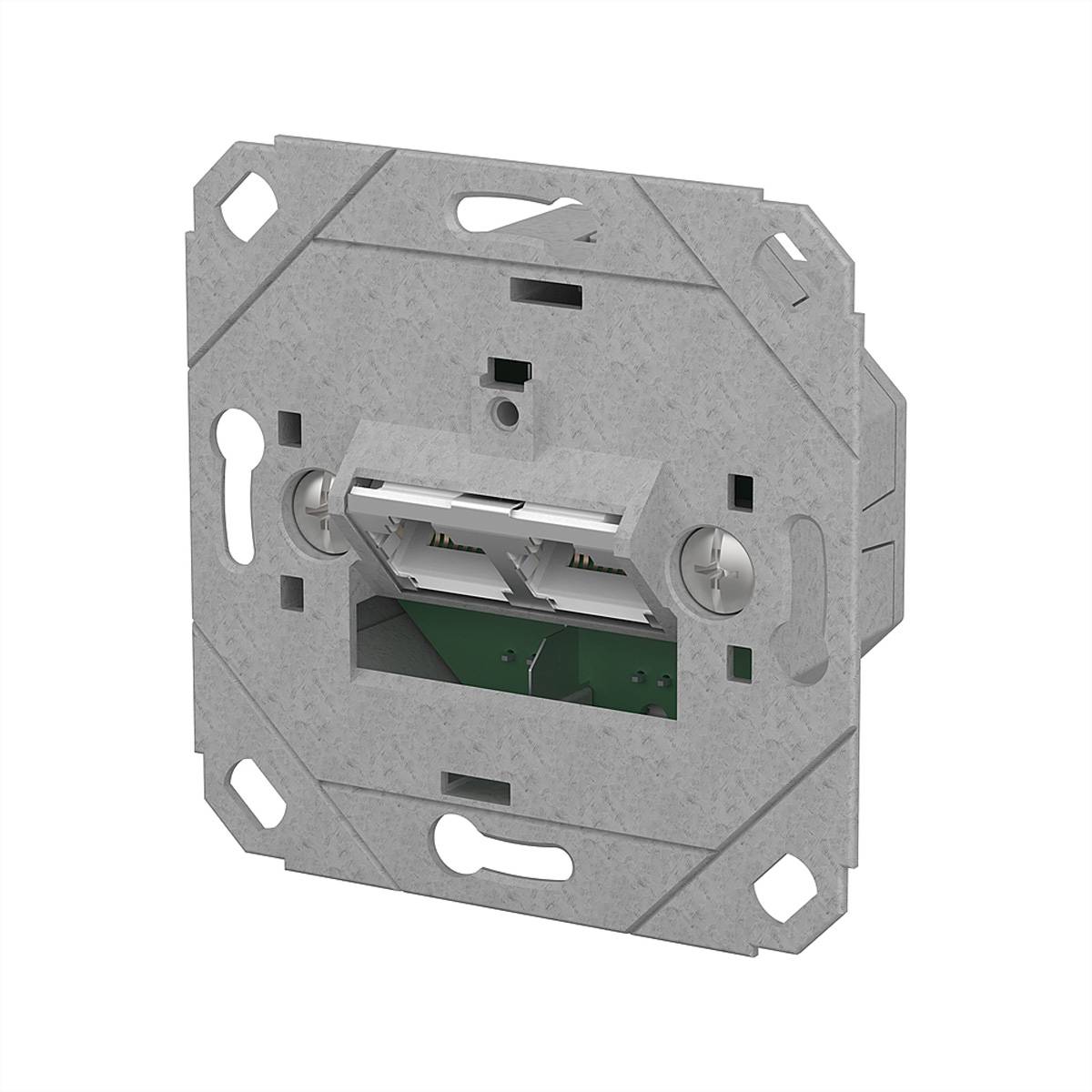 Metz Connect E-DAT C6A IDC Dose, 2 Port, UP0, metallisch