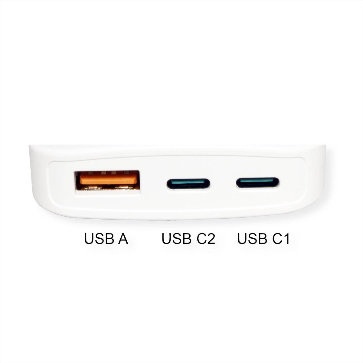 Roline USB Charger, schlank, mit klappbarem Euro-Stecker, 65W