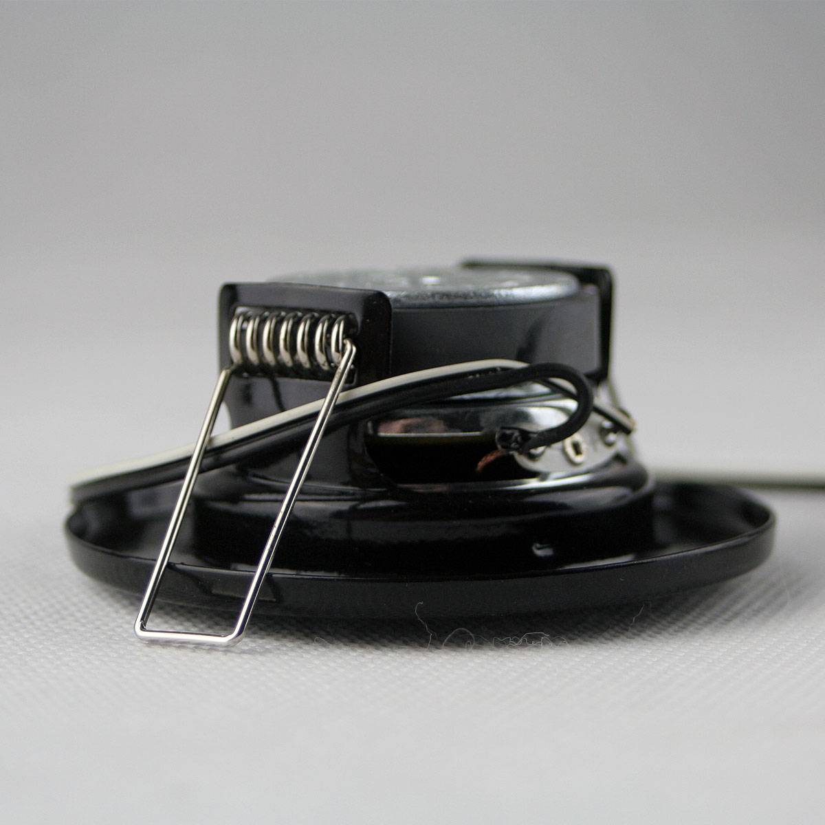 Decken-Einbaulautsprecher "Mini" Halogen-Look, 8cm Ø, 6cm Einbau, schwarz