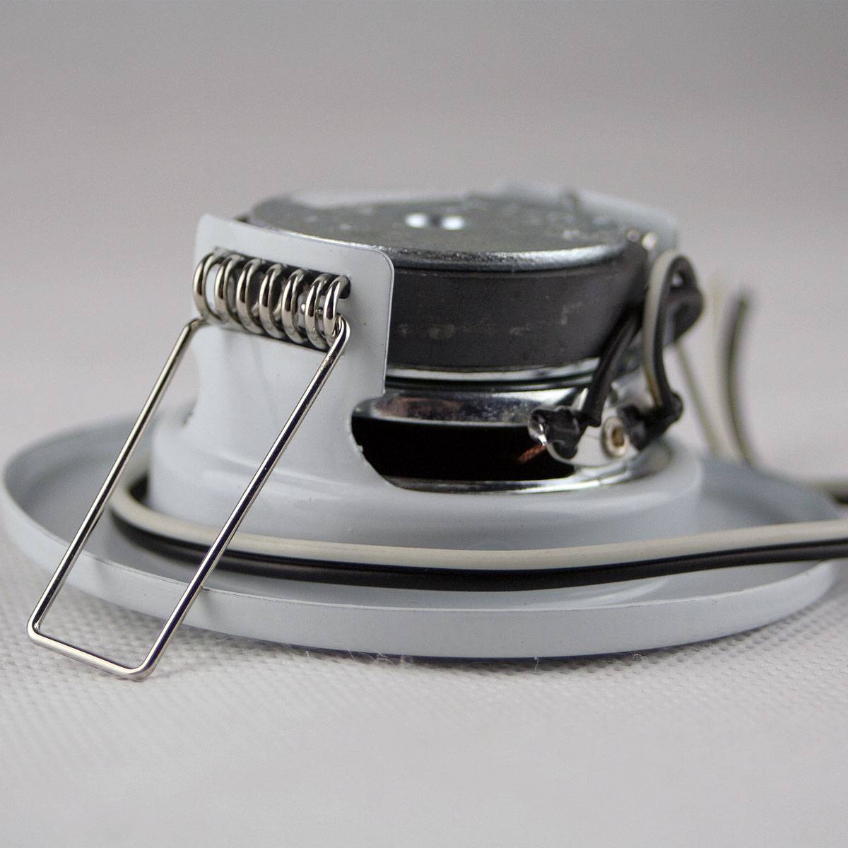Decken-Einbaulautsprecher "Mini" Halogen-Look, 8cm Ø, 6cm Einbau, weiß