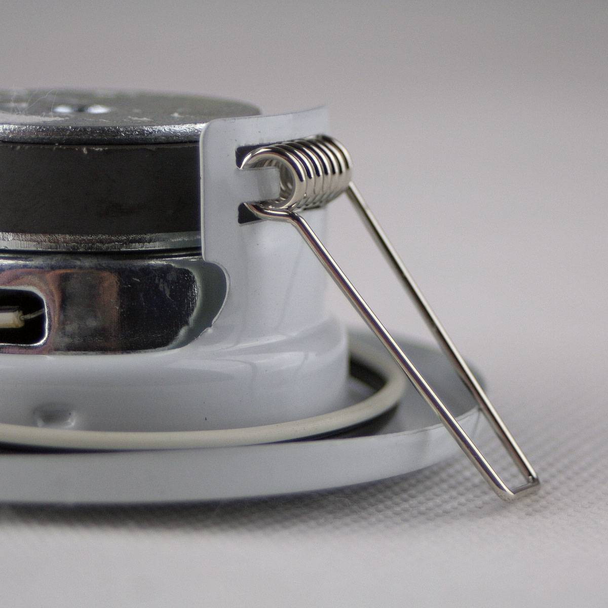 Decken-Einbaulautsprecher "Mini" Halogen-Look, 8cm Ø, 6cm Einbau, weiß